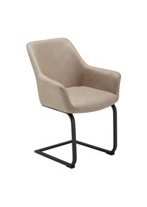 Schwingstuhl Pria Cognac Mikrofaser Gepolstert