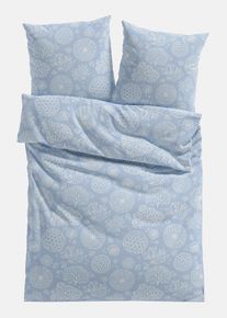 Linon-Bettw&auml;sche, blau, Gr&ouml;&szlig;e 135x200 cm, 100% Baumwolle, bonprix