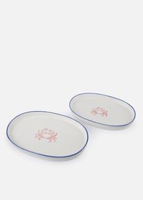 Tarte- Auflaufformen (2-tlg. Set), wei&szlig;, Gr&ouml;&szlig;e 3 cm, bonprix