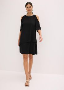 Blusenkleid, schwarz, Gr&ouml;&szlig;e 50, bonprix