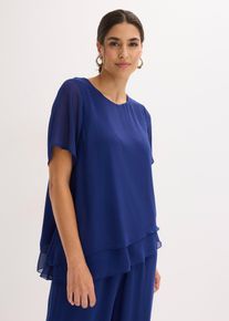 Bluse, blau, Gr&ouml;&szlig;e 42, bonprix