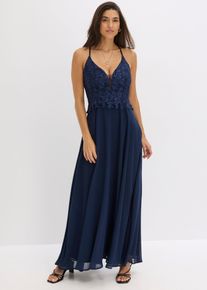 Tr&auml;gerkleid, blau, Gr&ouml;&szlig;e 34, bonprix