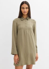 Blusenkleid aus Viskose-Mix, gr&uuml;n, Gr&ouml;&szlig;e 46, Viskose, bonprix