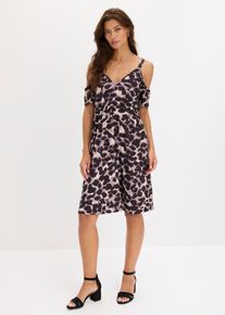 Minikleid mit offenen Schultern, braun, Gr&ouml;&szlig;e 36/38 (S), bonprix