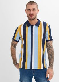 Poloshirt aus reiner Bio-Baumwolle, blau, Gr&ouml;&szlig;e 44/46 (S), 100% Baumwolle, bonprix