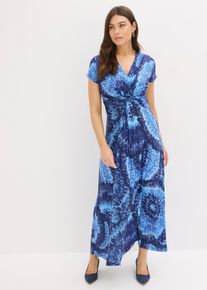 Bedrucktes Jersey-Maxikleid, blau, Gr&ouml;&szlig;e 52/54 (XXL), bonprix