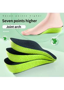 Invisble Insoles High Arch Support Height Increase Soles Half Cushion Shoes Insert Heel Lift Memory Foam Shoe Pads for Men Women
