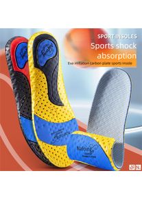 1 Pair shock absorption upgrade insoles new rice burst air cushion full of elasticity comfortable breathable and sweat ab