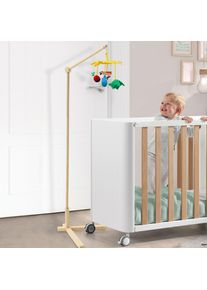 Wood Floor Standing Crib Mobile Arm Movable Baby Mobile Holder 153.5cm Height Nursery Decor for Hanging Bed Bell Baby Bed Toys