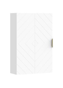 kleankin Wall Mounted Bathroom Cabinet, Over Toilet Storage, Adjustable Shelves, for Hallway, Living Room, White | Aosom Ireland