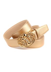 Lederg&uuml;rtel Anthoni Crown, Damen, Gr. 95, gold, Rindsleder, G&uuml;rtel Lederg&uuml;rtel