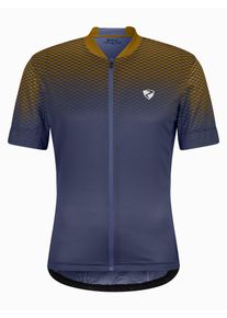 Radtrikot Ziener "NELETE-Z", Herren, Gr. 48, blau (hale navy), Obermaterial: 100% Polyester. Obermaterial 2: 90% Polyester, 10% Elasthan, Trikots Radtrikot