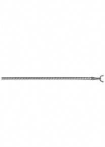 Goldkette ONE ELEMENT "Halskette Tonda rund Reif aus 585 Wei&szlig;gold &Oslash; 1,2 mm" Gr. 45, silber, Halsketten, Damen, 45, Wei&szlig;gold 585, Goldkette