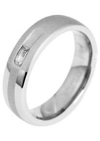 Adelia&acute;s Fingerring ADELIA&acute;S "Damen Ring aus Titan mit Strass Steinchen" Gr. 52, silber, Fingerringe, Damen, 52, Titan, Fingerring