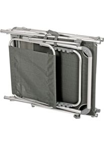 Gartenliege Garden Pleasure "KISO", silber (grau), Obermaterial: 70% PVC, 30% Polyester, Gartenliegen, Gartenliege