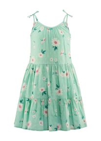 Sommerkleid happy girls "M&auml;dchenkleid", M&auml;dchen, Gr. 140, EURO-Gr&ouml;&szlig;en, gr&uuml;n (pastel gr&uuml;n), Stoff, 100% Baumwolle, normal, Kleider Sommerkleid