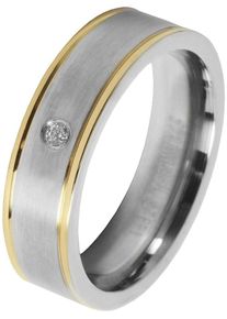 Adelia&acute;s Fingerring ADELIA&acute;S "Damen Ring aus Edelstahl mit Strass Steinchen" Gr. 60, silber, Fingerringe, Damen, 60, Edelstahl, Fingerring