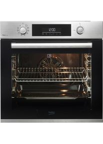 Beko Pyrolyse Backofen "BBIM12300XMPEF", Energieeffizienz: A+, grau (silberfarben), B:59,4cm H:59,5cm T:56,7cm, Back&ouml;fen, FlexiCrisp &ndash; Knusprige Perfektion ohne Verschieben des Blechs, Pyrolyse Backofen