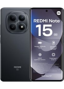 Xiaomi Smartphone "Redmi Note 15 5G 6+128", Energieeffizienz: B, schwarz, 128 GB, Mobiltelefone, Smartphone