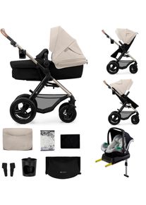 Kombi-Kinderwagen Kinderkraft "MOOV 2 4in1 AIR", Baby, grau, Stahl, Kinderwagen Kombi-Kinderwagen, mit Luftreifen