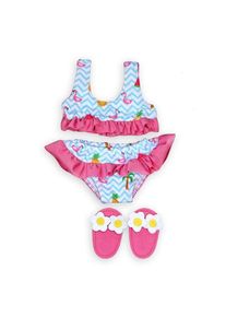 Heless Dolls Bikini with Slippers Flamingo 35-45 cm
