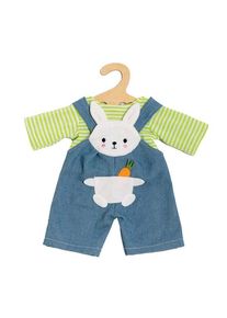 Heless Doll Dungarees with Striped Shirt Bunny Lou 28-35