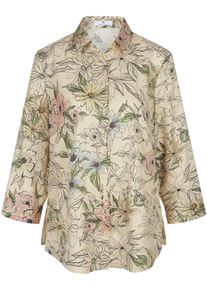 Peter Hahn - Bluse mit 3/4-Arm, beige, Gr. 50, Baumwolle