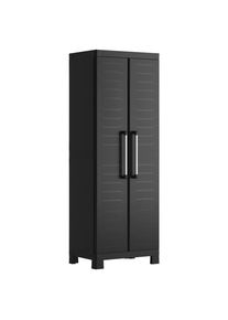 Keter Ger&auml;teschrank, Schwarz, Kunststoff, 4 F&auml;cher, 65x182x45 cm, Freizeit & Co, Heimwerken, Werkstatteinrichtung