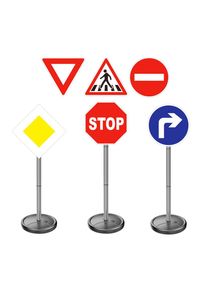 alldoro Verkehrszeichen, Mehrfarbig, Kunststoff, 75 cm, Spielzeug, Kinderfahrzeuge, Rutschautos