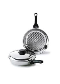 Kelomat Bratpfanne, Alufarben, Metall, rund, Kochgeschirr, Pfannen, Bratpfannen