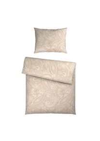 Novel Wendebettw&auml;sche, Beige, Textil, Abstraktes, 140x200 cm, pflegeleicht, atmungsaktiv, hautfreundlich, schadstoffgepr&uuml;ft, Heimtextilien, Bettw&auml;sche & Leint&uuml;cher, Bettw&auml;sche, Wendebettw&auml;sche