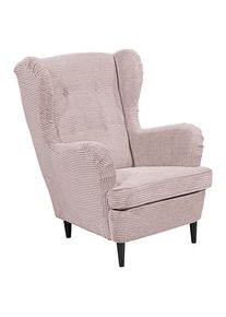 P & B , Rosa , Textil , Buche , massiv , 78x102x98 cm , Wohnzimmer, Sessel, Ohrensessel