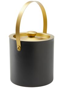 Eiseimer Glamour in Schwarz/Goldfarben ca.1,5l