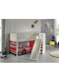 Vipack Spielbett Scott Fire Rescue ca. 90x200 cm Kiefer Wei&szlig;