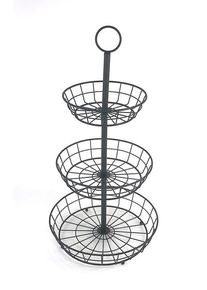 Obstschale Big aus Eisen in Schwarz