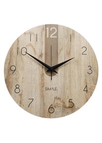 Wanduhr Schwarz/Eichefarben &Oslash; ca. 57cm