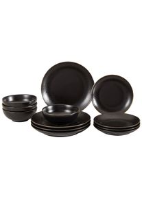 Creatable Tafelservice Black in Schwarz, 12-teilig