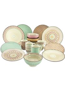 Creatable Kombiservice Mandala Multicolor, 16-teilig