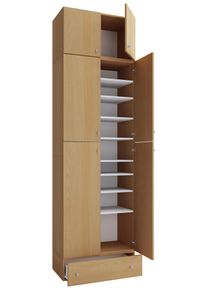 Schuhschrank Lona XXL ca.70x240x39cm Buchefarben
