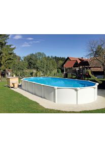 Schwimmbecken OV 132 Wei&szlig; 730x370x130cm