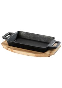 Auflaufform Gourmet in Naturfarben/Schwarz