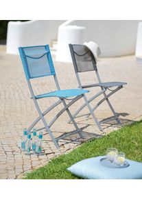 Gartenstuhl R&uuml;diger Grau aus Stahl