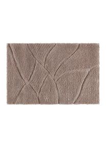 Badematte Leave Taupe ca. 60x90cm