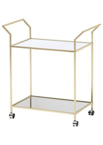 Servierwagen Goldfarben