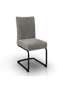 Schwingstuhl Nelia Grau Cord Gepolstert