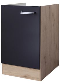 Sp&uuml;lenunterschrank Anthrazit/Eiche