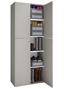 Schuhschrank Lona ca.70x182x37cm Grau