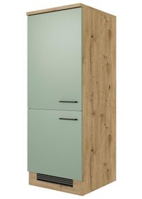 Ger&auml;teumbauschrank Cara ca. 60x161x60 cm Gr&uuml;n/Eiche