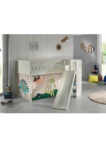 Vipack Spielbett Scott Dino ca. 90x200 cm Kiefer Wei&szlig;