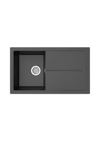 respekta Sp&uuml;le Cleveland86X50S 86x21,4x50cm Schwarz